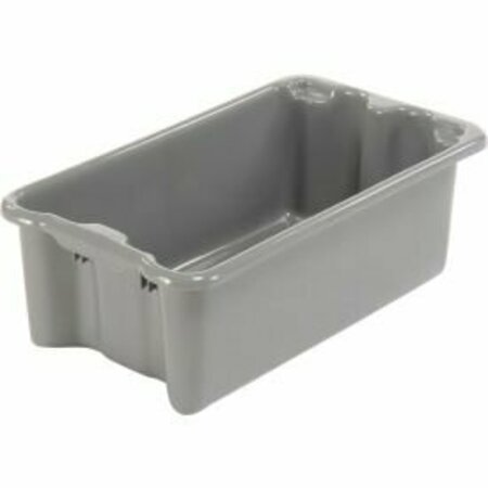 LEWISBINS LEWISBins SN2414-8 Polyethylene Container 24"L x 14"W x 8"H, Gray SN2414-8GY